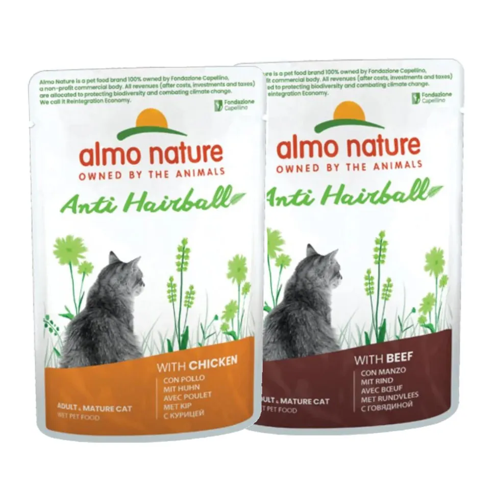 Almo Nature Anti Hairball - Maaltijdzakje - Kattenvoer