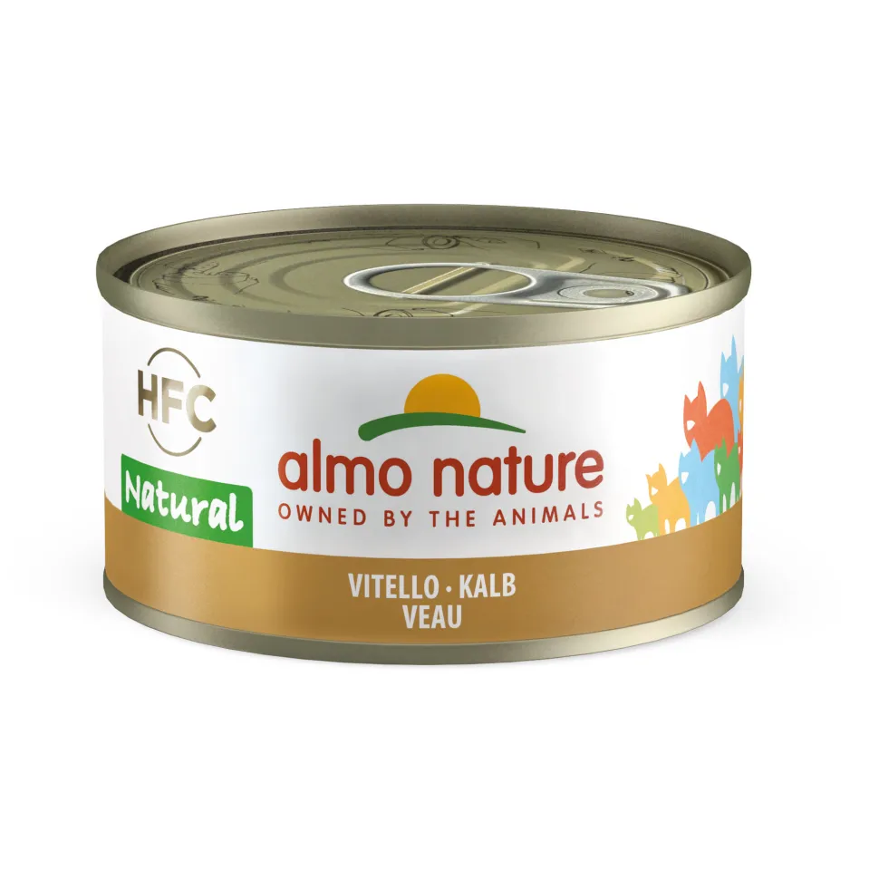 Almo Nature Cat - HFC 70 Natural - Kattenvoer - Blik - Kalfsvlees