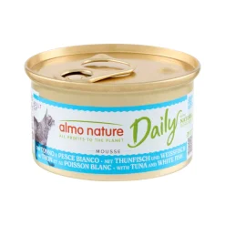 Almo Nature Daily Mousse Kattenvoer - Blik - Tonijn en Kabeljauw