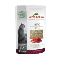 Almo Nature HFC Jelly Kattenvoer - Maaltijdzakje - Tonijnfilet met Kreeft