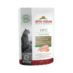 Almo Nature HFC Natural Kattenvoer - Maaltijdzakje - Kipfilet & Ham
