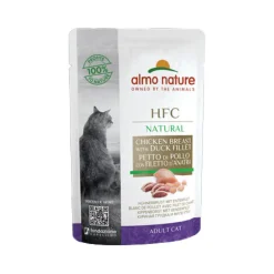 Almo Nature HFC Natural Kattenvoer - Maaltijdzakje - Kip & Eend