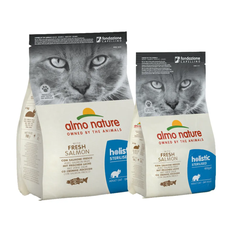Almo Nature Sterilised Kattenvoer - Zalm en Rijst