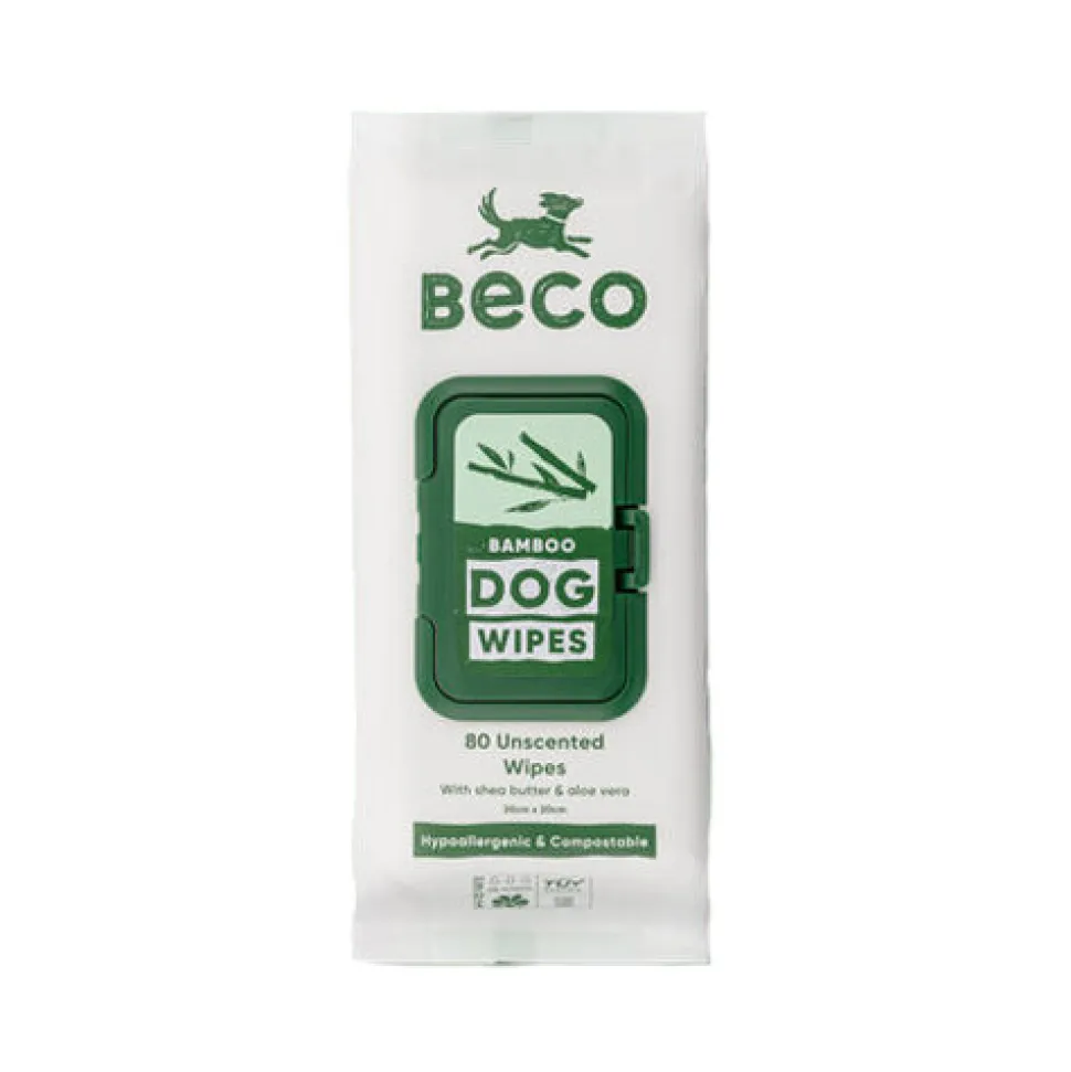 Beco Bamboo Dog Wipes - Unscented