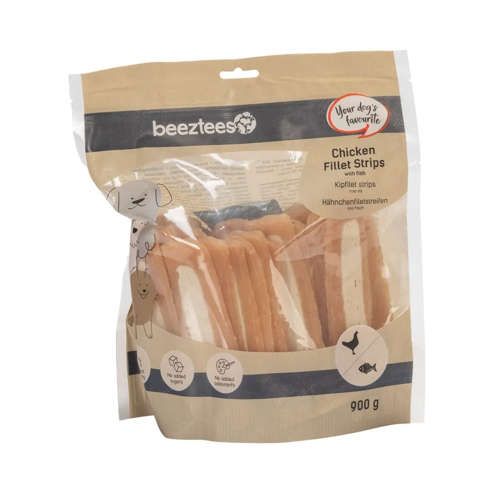 Beeztees Kip Strips met Vis