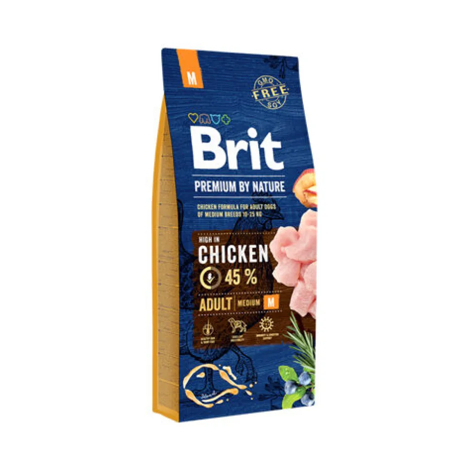 Brit Premium by nature Adult - Middelgrote honden