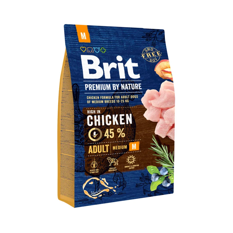 Brit Premium by nature Adult - Middelgrote honden