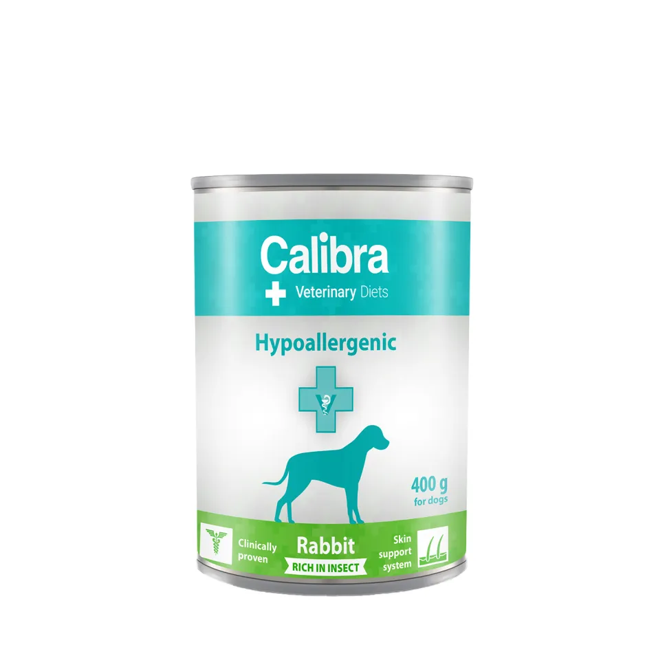 Calibra Dog Veterinary Diets - Hypoallergenic Konijn & Insect - Natvoer