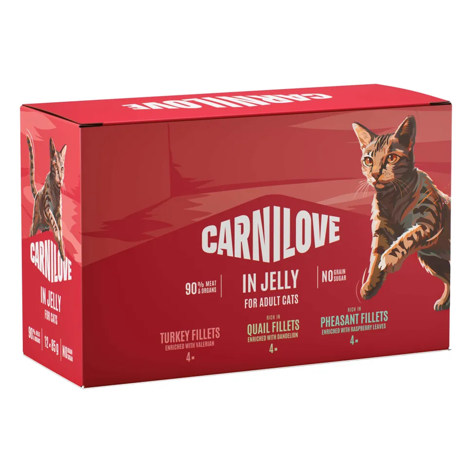 Carnilove Pouch Jelly All Breeds Adult Kattenvoer