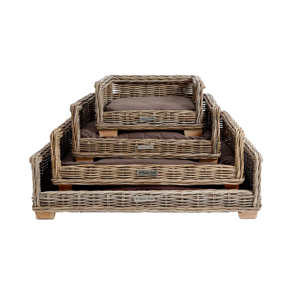 51 Degrees North Rattan Bed