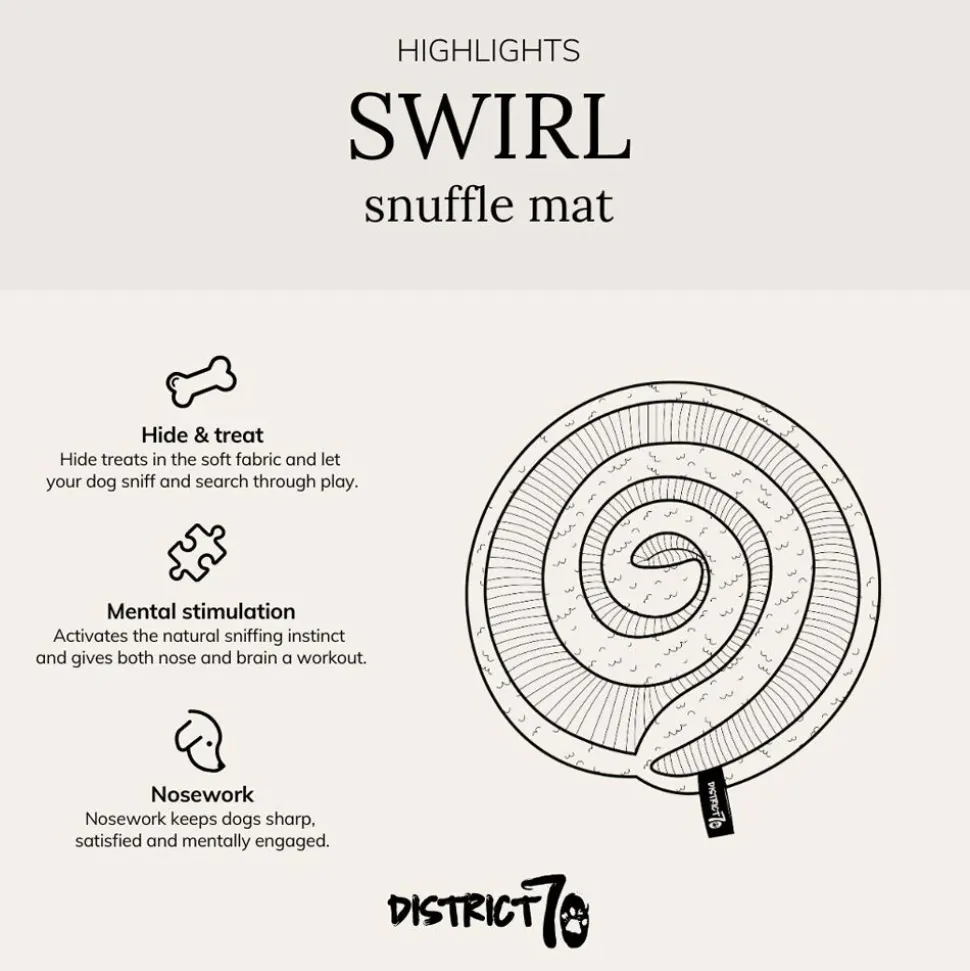 District 70 Swirl Snuffle Mat