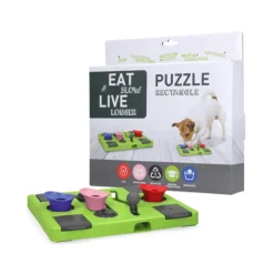 Eat Slow Live Longer Puzzle Antischrok Voerbak