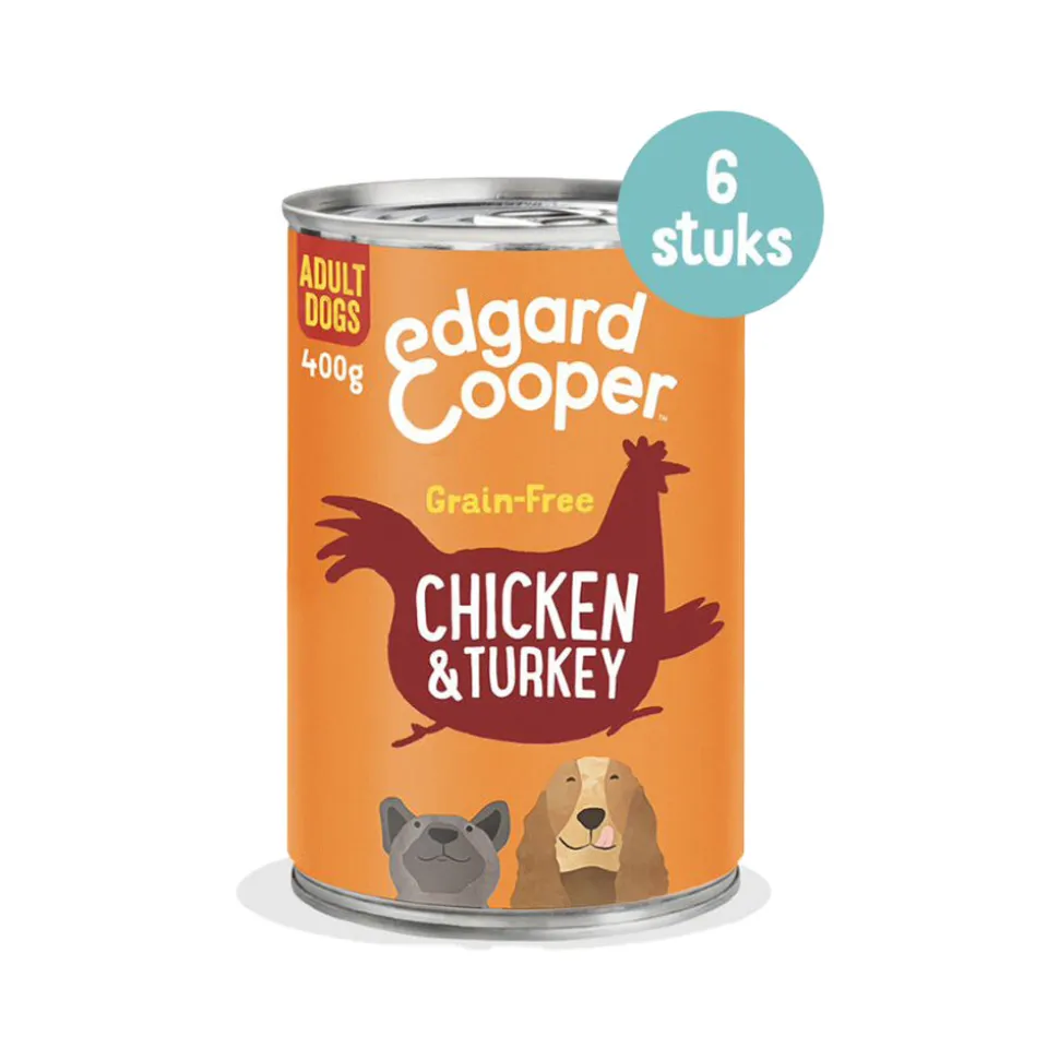 Edgard & Cooper Adult - Kip & Kalkoen - Blik