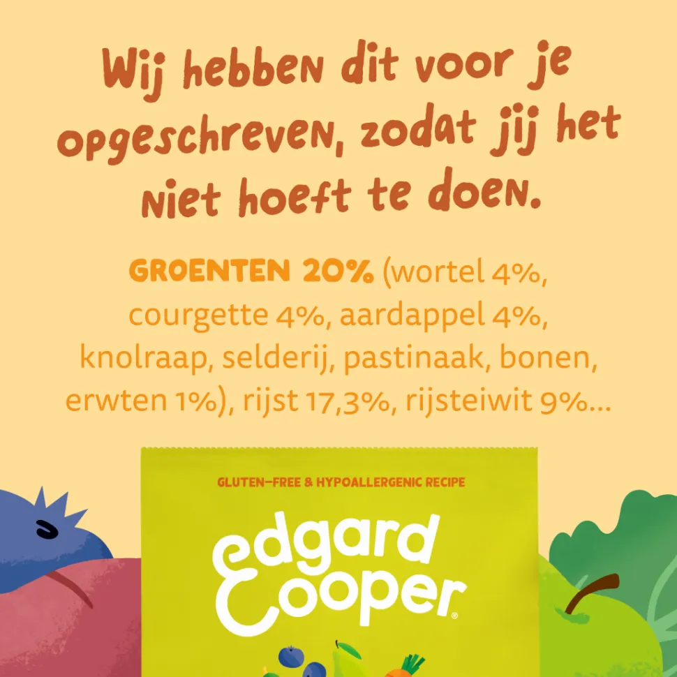 Edgard & Cooper Adult Plant Based Hondenvoer - Wortel & Courgette