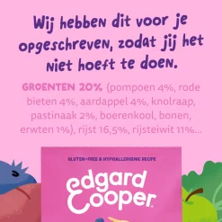 Edgard & Cooper Adult Plant Based Hondenvoer - Rode Biet & Pompoen