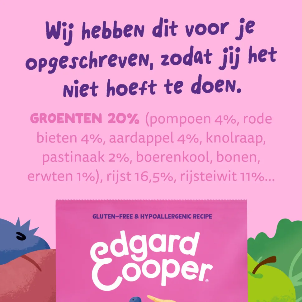 Edgard & Cooper Adult Plant Based Hondenvoer - Rode Biet & Pompoen