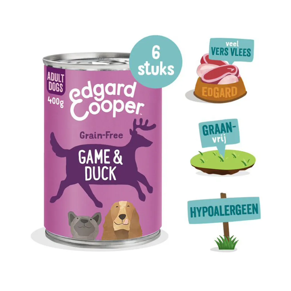 Edgard & Cooper Adult - Wild & Eend - Blik