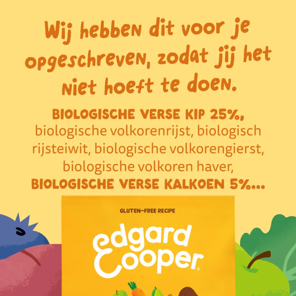 Edgard & Cooper Biologisch Adult - Kalkoen & Kip