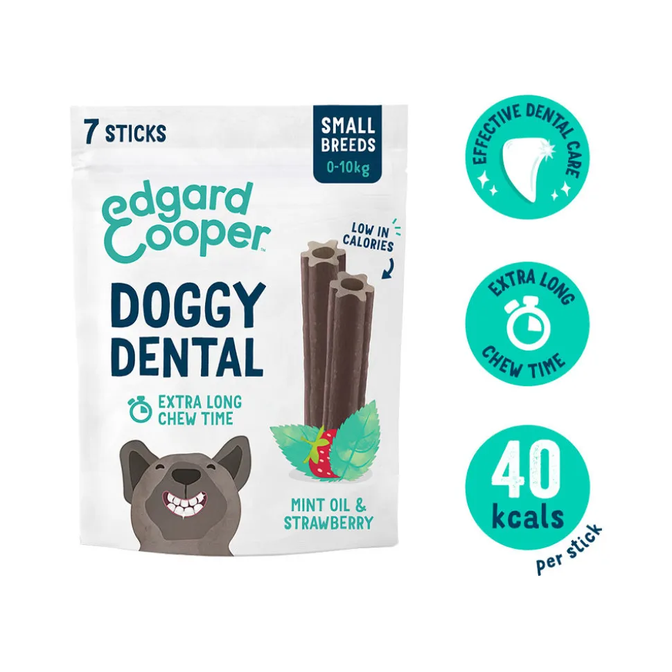 Edgard & Cooper Doggy Dental - Munt & Aardbei