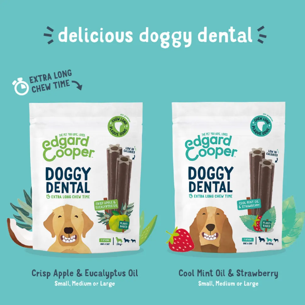 Edgard & Cooper Doggy Dental - Munt & Aardbei