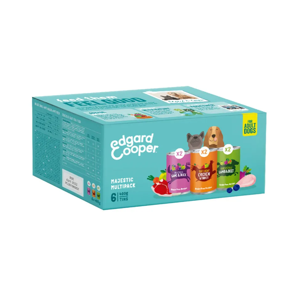 Edgard & Cooper Multipack Hondenvoer - Blik - Kip / Wild & Lam