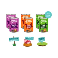 Edgard & Cooper Multipack Hondenvoer - Blik - Kip / Wild & Lam