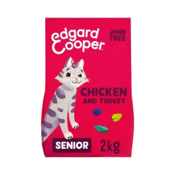 Edgard & Cooper Senior Cat - Vrije Uitloop Kip en Kalkoen - Kibbles