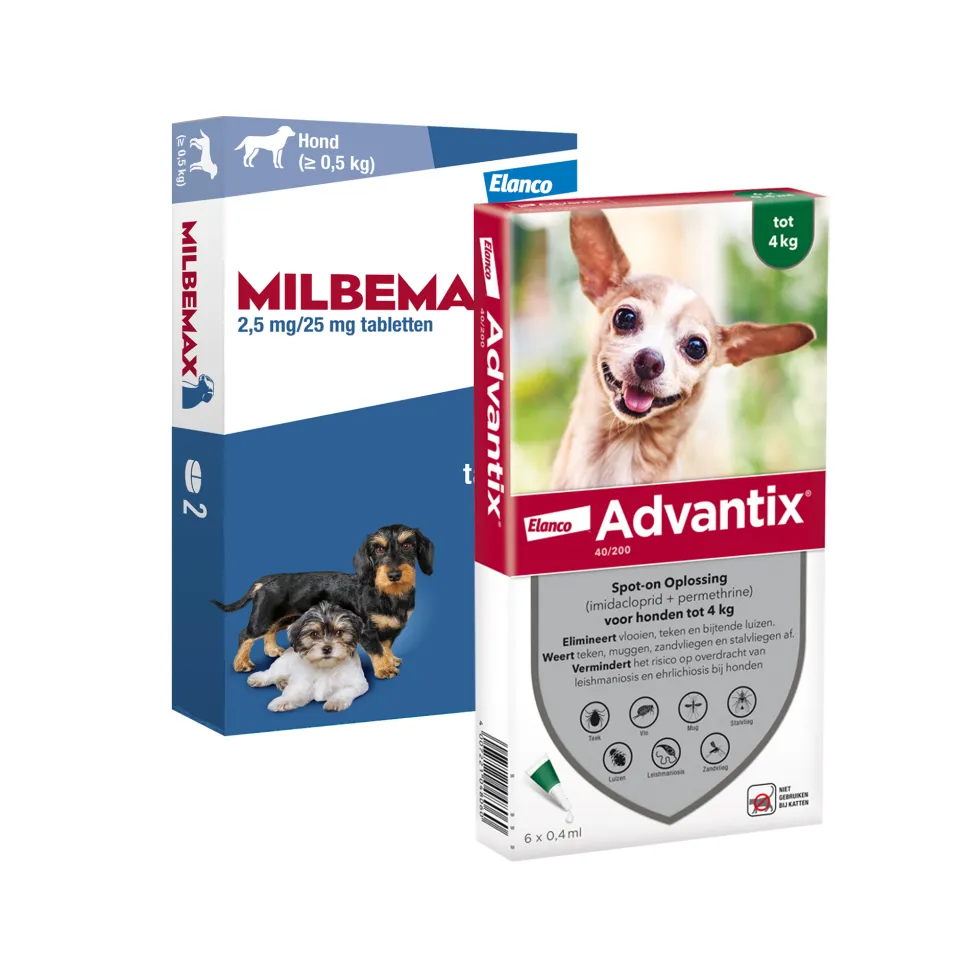 Elanco Preventiepakket Hond 1,5 - 4 kg