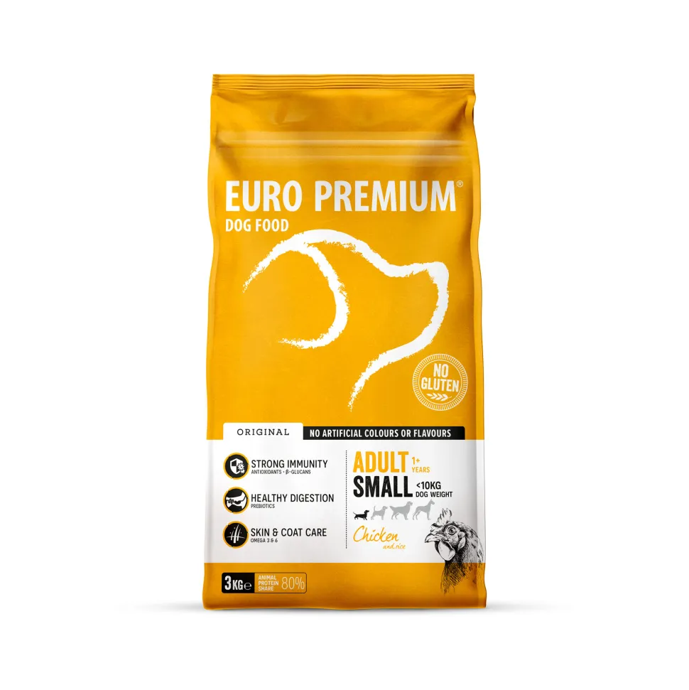 Euro Premium Small Adult - Kip en Rijst