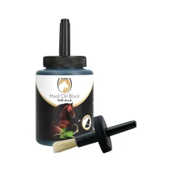 Excellent Hoof Oil Black with Brush