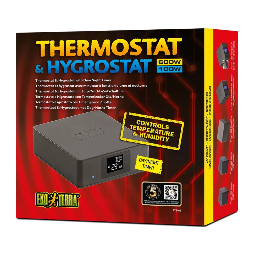 Exo Terra Thermo- & Hygrostaat met Timer