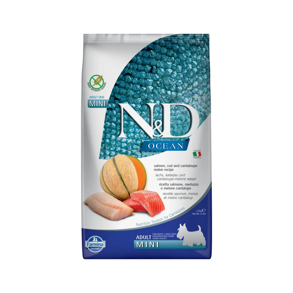 Farmina N&D Ocean Adult Mini Hondenvoer - Salmon, Cod & Melon