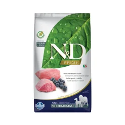 Farmina N&D Prime Adult Medium & Maxi Hondenvoer - Lamb and Blueberry