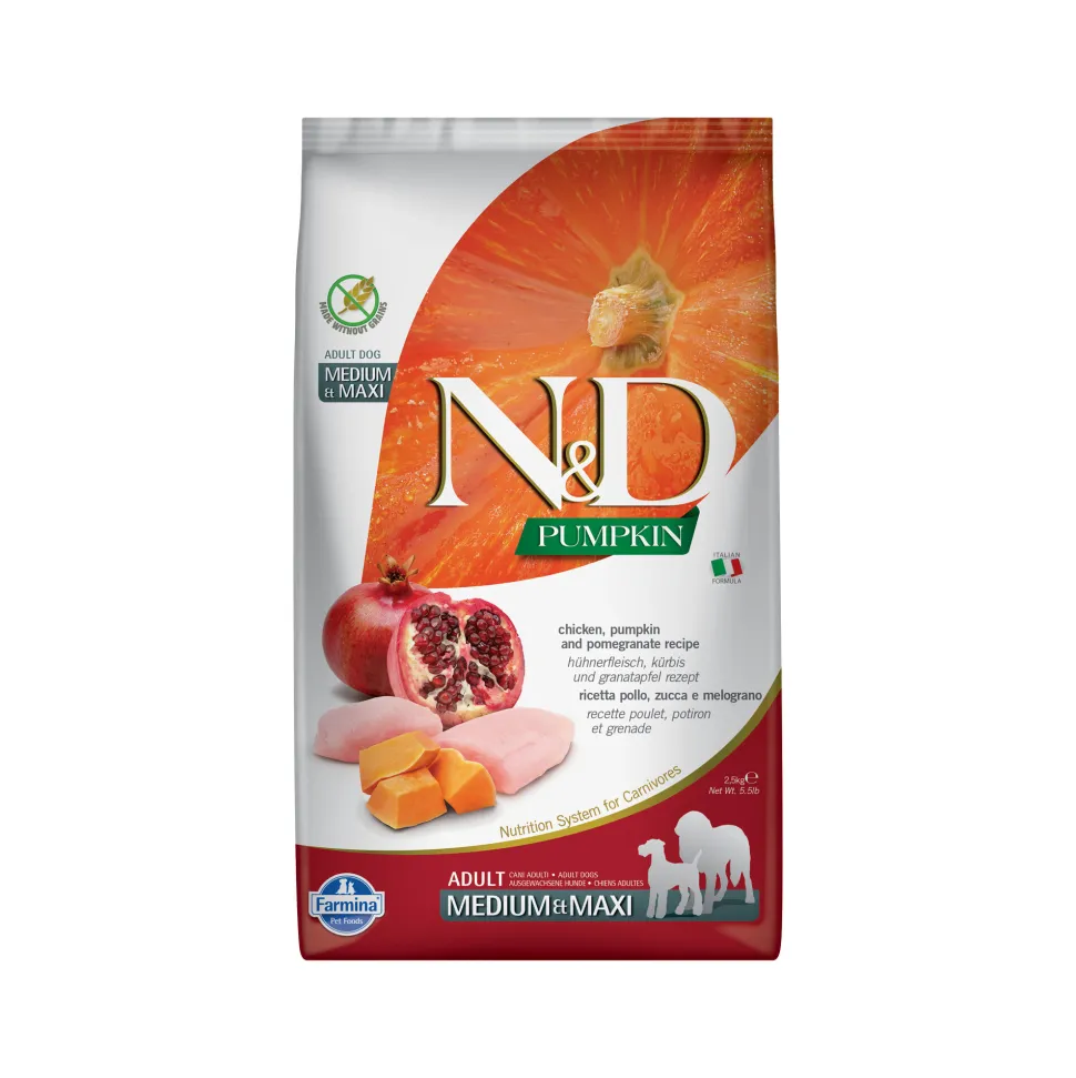 Farmina N&D Pumpkin Kip en Granaatappel Adult Dog Medium & Maxi
