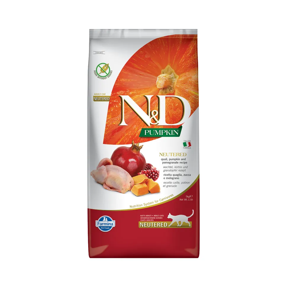 Farmina N&D Pumpkin Neutered Kattenvoer - Quail