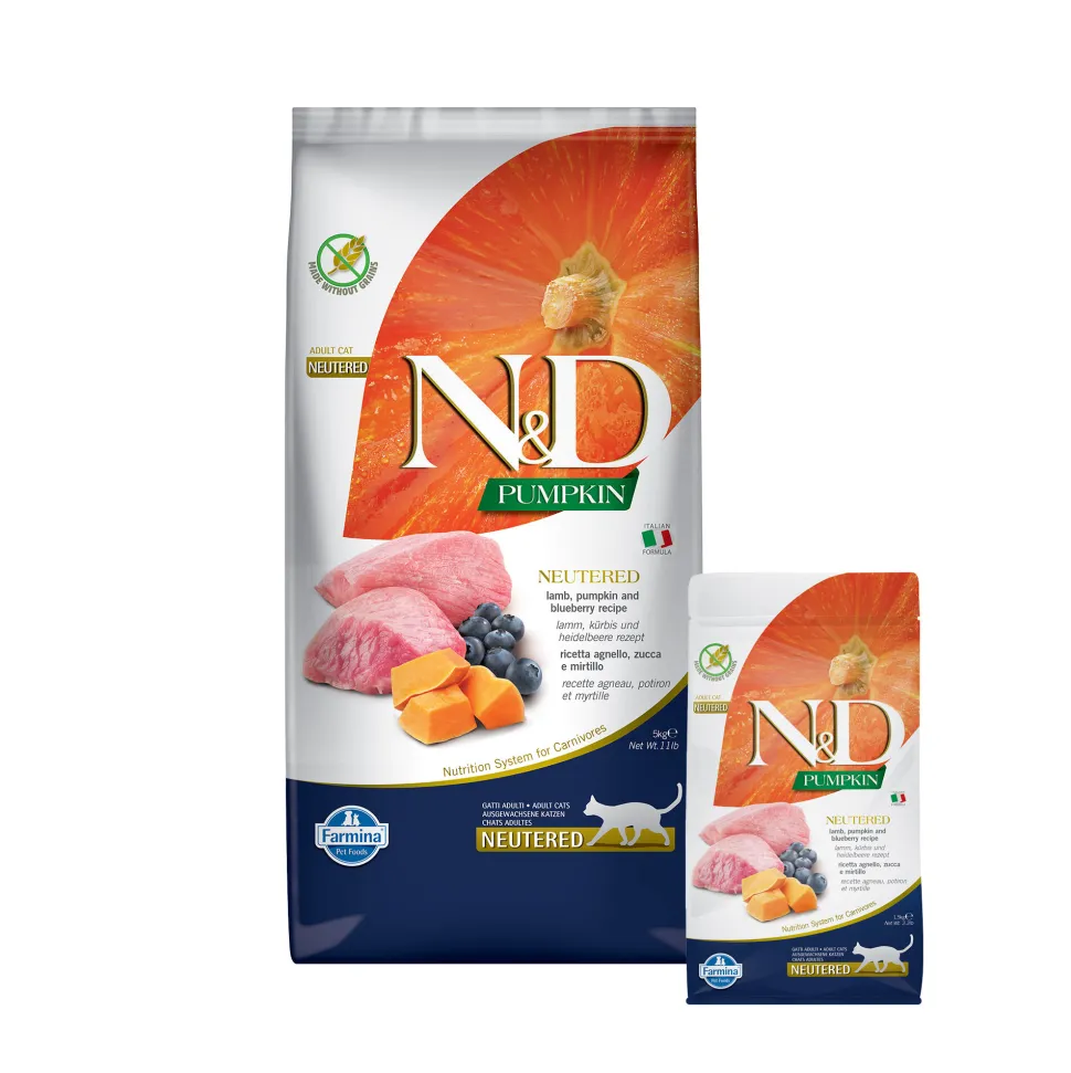 Farmina N&D Pumpkin Neutered Kattenvoer - Lamb