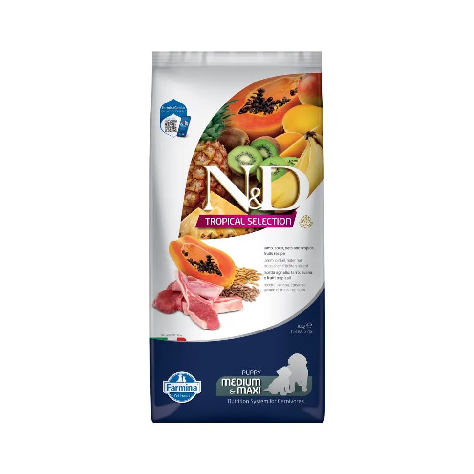 Farmina N&D Tropical Puppy Medium & Maxi - Lamb
