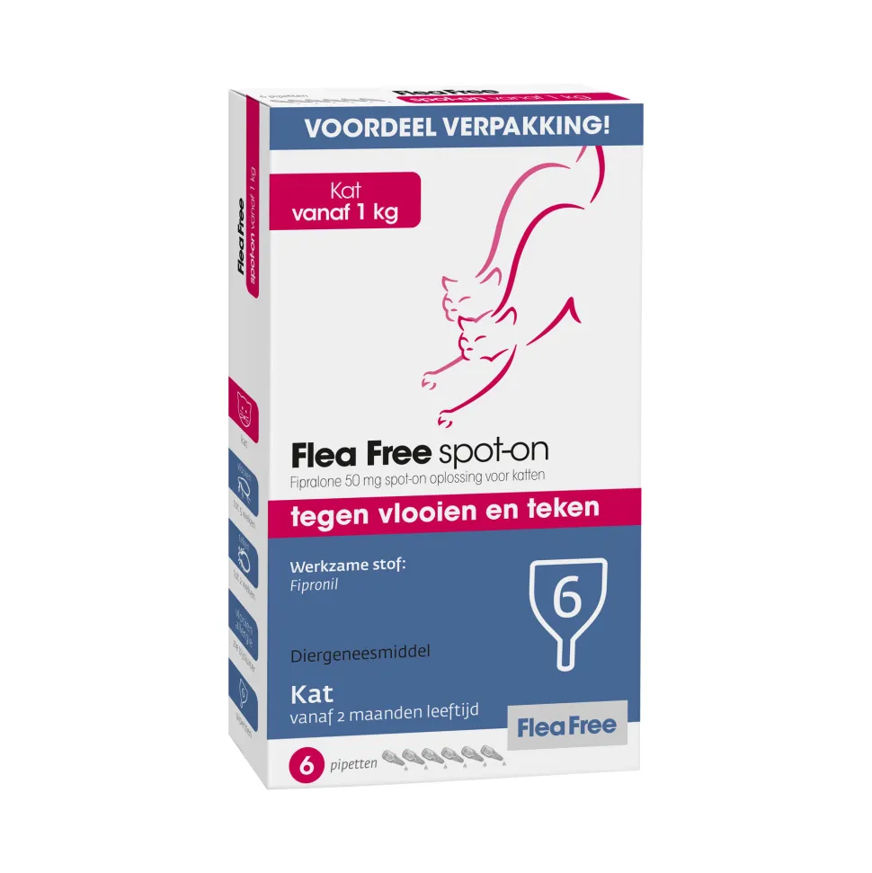 Flea Free Fipralone Spot-on Kat