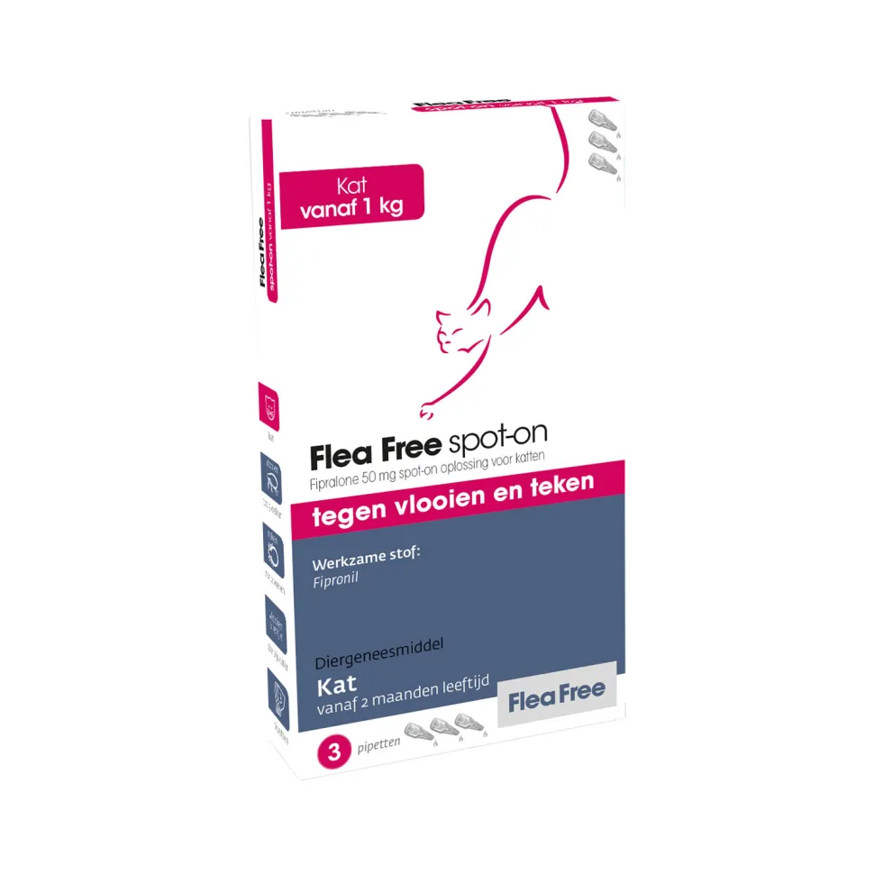 Flea Free Fipralone Spot-on Kat