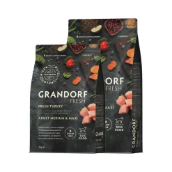 Grandorf Fresh Medium & Maxi Breeds Adult - Kalkoen - Hondenvoer