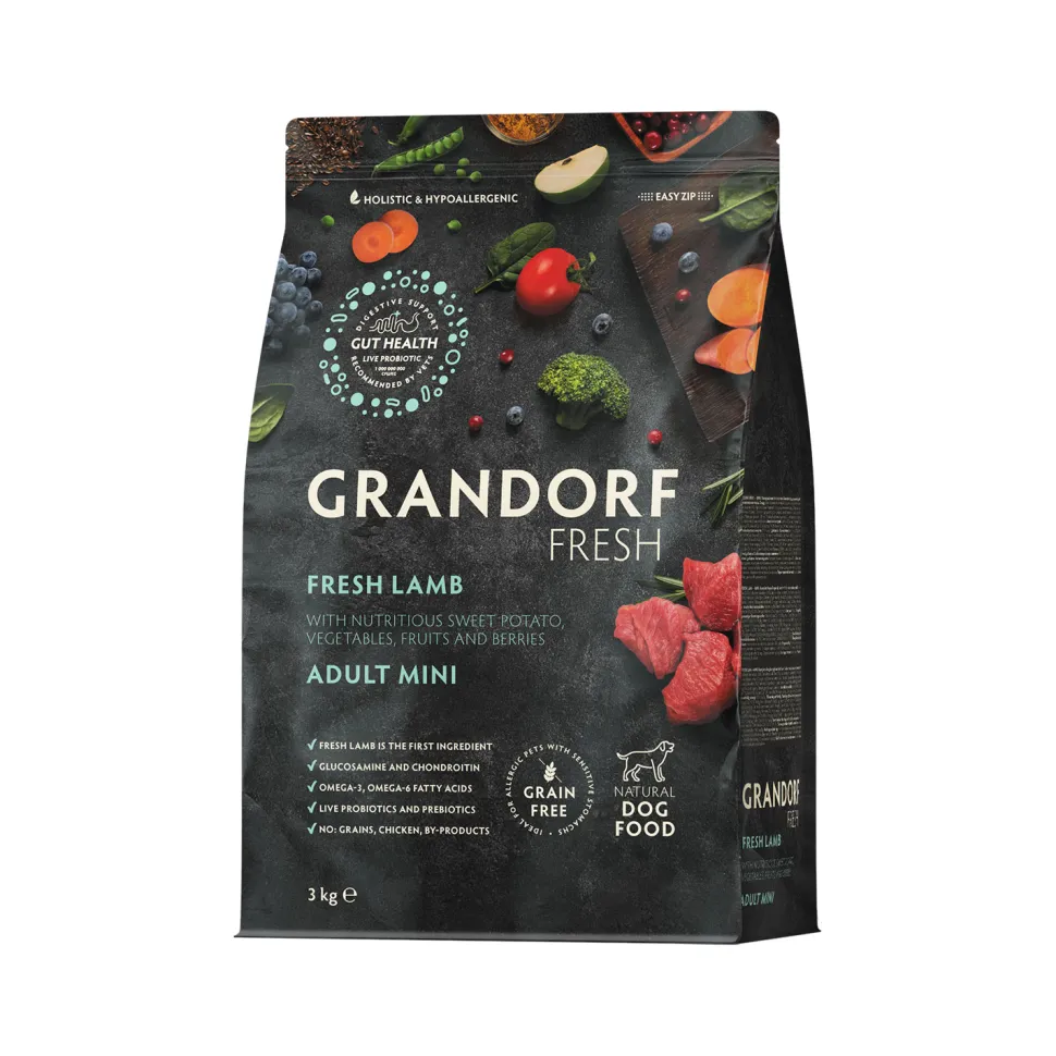 Grandorf Fresh Mini Breeds Adult - Lam - Hondenvoer