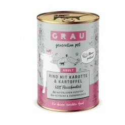 Grau Adult Graanvrij Hondenvoer - Rund met Wortel en Aardappel - Blik