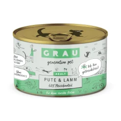 Grau Graanvrij Kattenvoer Kalkoen & Lam