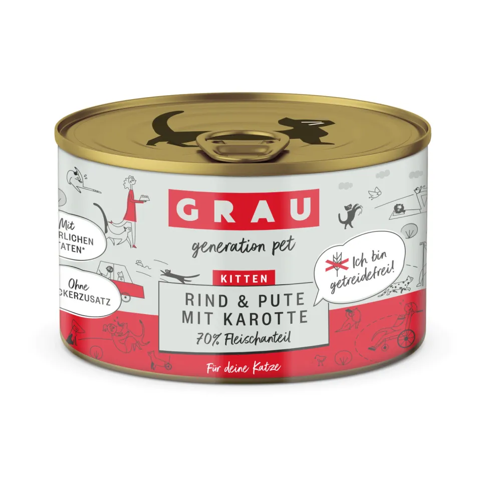 Grau Graanvrij Kittenvoer