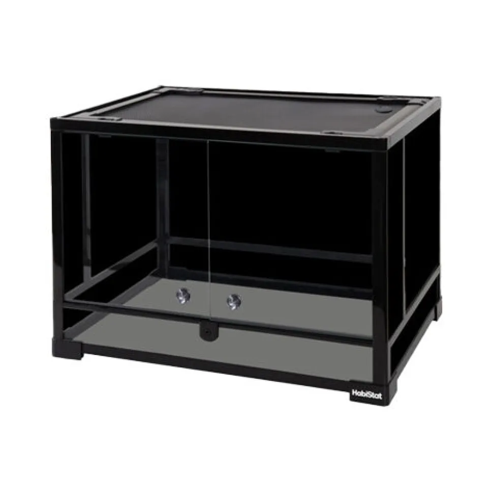 HabiStat Glazen Terrarium Zwart