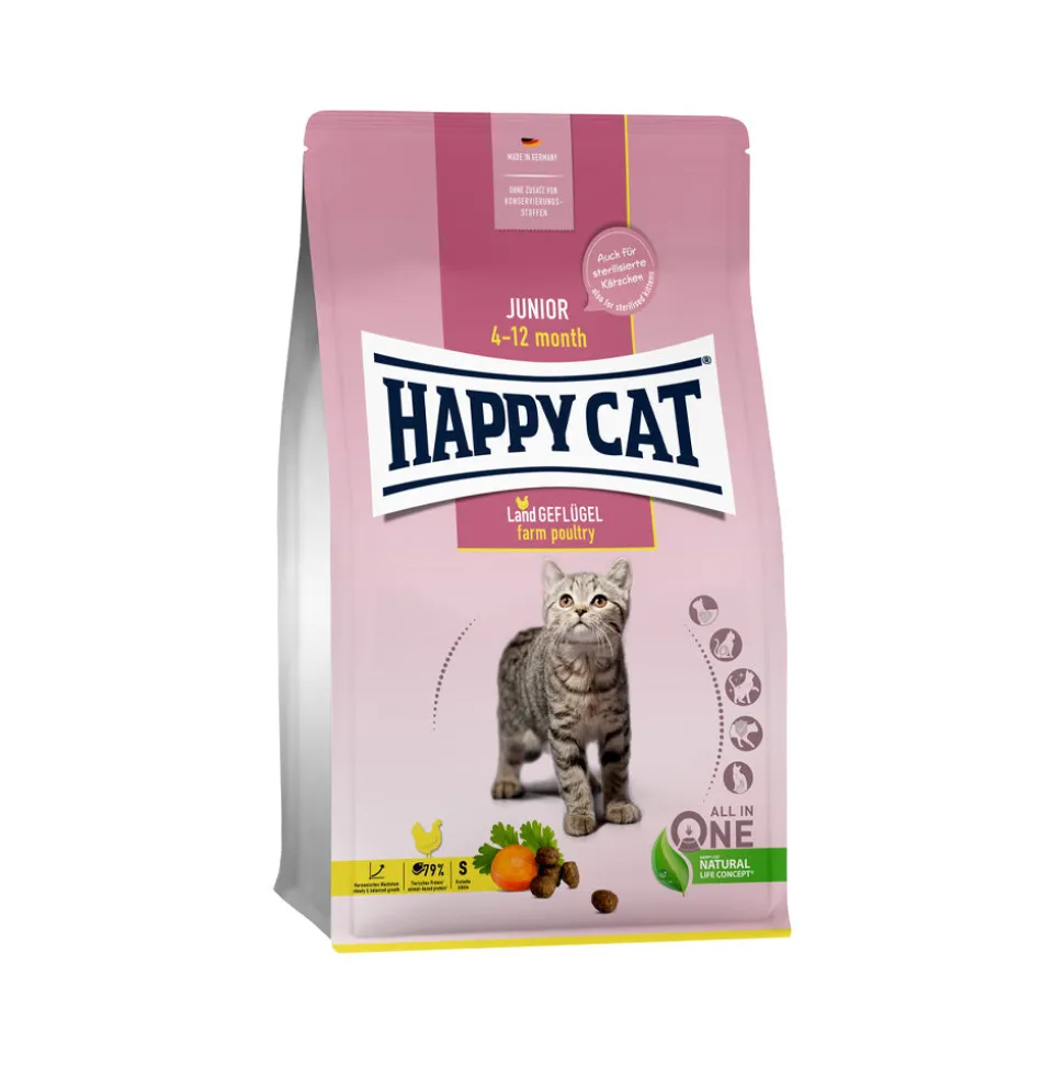 Happy Cat Junior Kattenvoer - Gevogelte