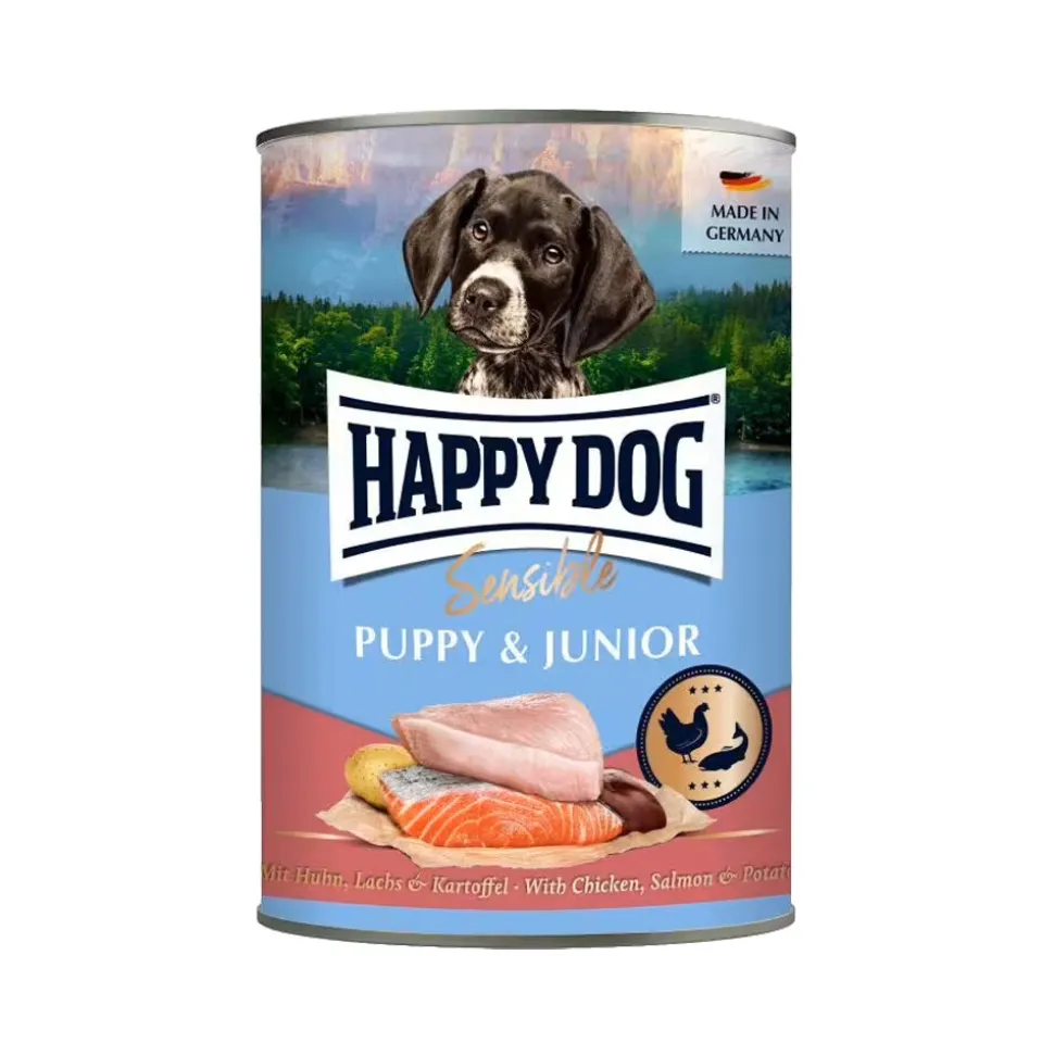 Happy Dog Sensible Puppy & Junior Natvoer - Kip, Zalm & Aardappel