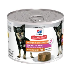 Hill’s Science Plan Adult Perfect Digestion Small & Mini Mousse - Kalkoen