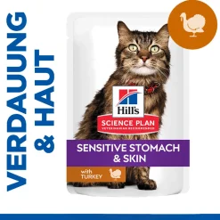 Hill's Science Plan Adult Sensitive Stomach & Skin - Kalkoen - Maaltijdzakje