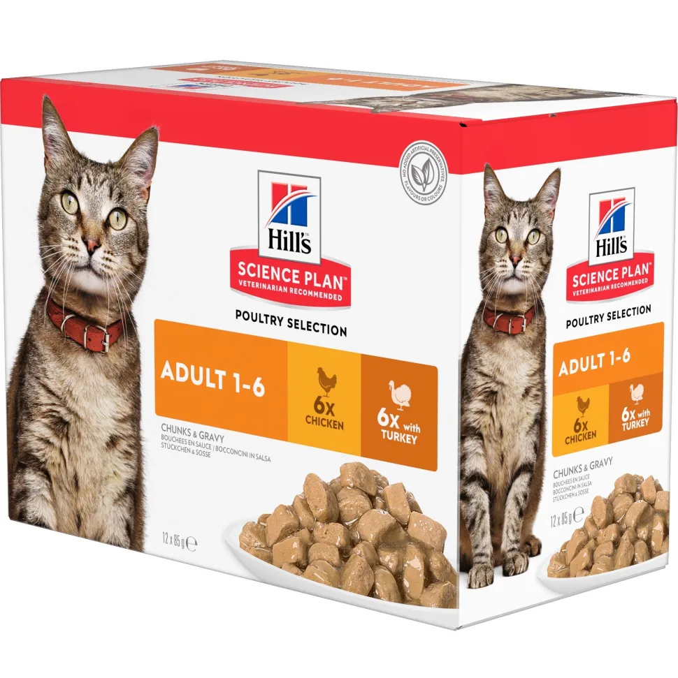 Hill's Science Plan - Feline Adult - Chicken/Poultry - Maaltijdzakje